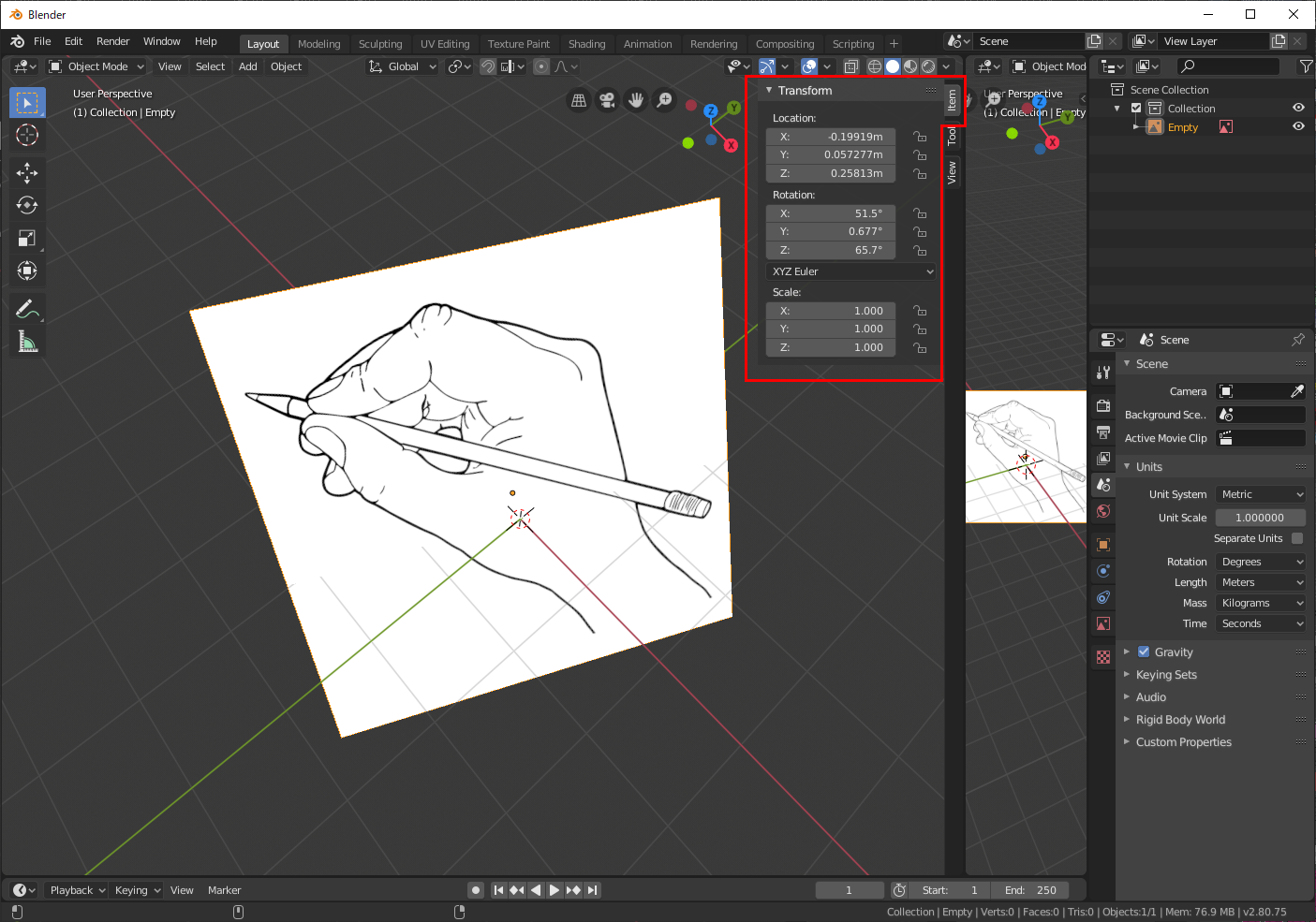 Blender2 8 背景 Background Image の貼り方と透明度 Transparency の変更 壺天堂 加持場のバカぢから